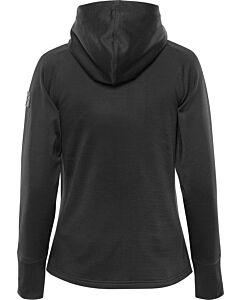 Cobalt stretch fleece hoodie, dam